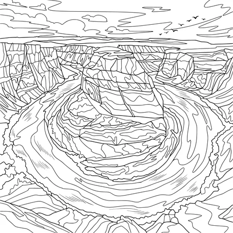 River landscape in the canyon