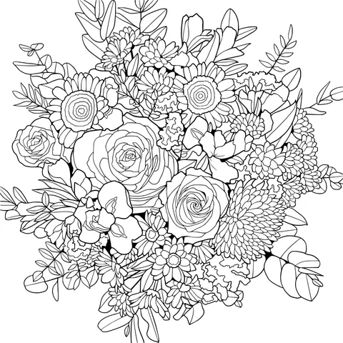 Colorful Flower Illustration