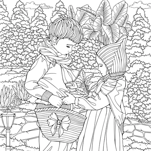 Interaction in the Autumn Garden
