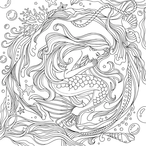 幻想的な人魚