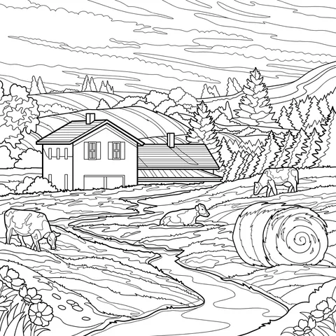 Rural Pasture Scenery