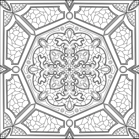 Colored Mosaic Pattern