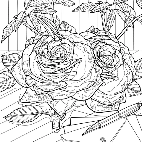 Roses and Stationery