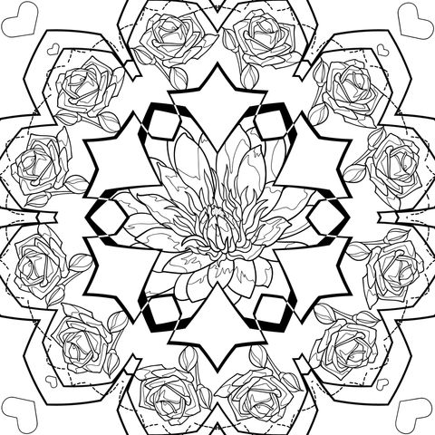 Padrão de Mandala Floral