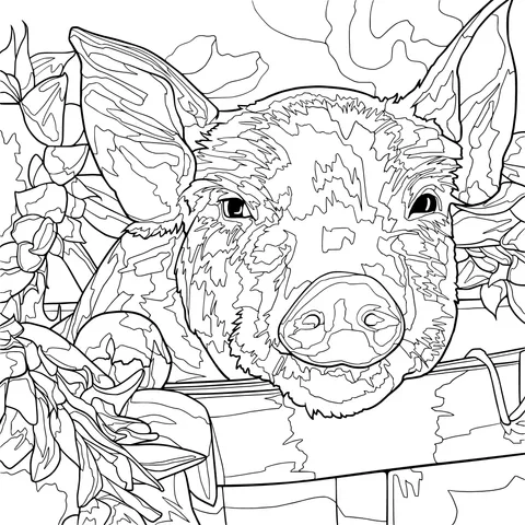 Peeking Piglet