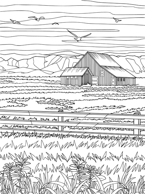 Rural Pasture Scenery
