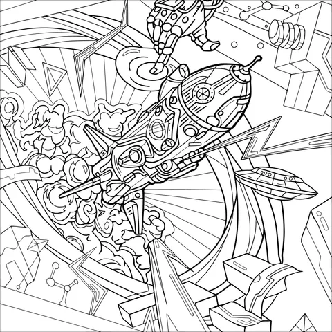 Science - Fiction Spaceship Adventure