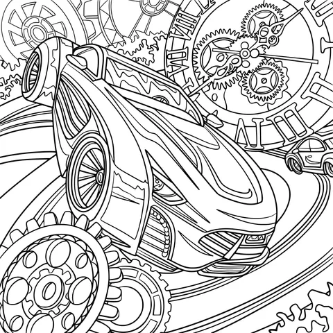 Dynamic Mechanical Racing Car