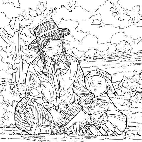 Parent - child time in the countryside