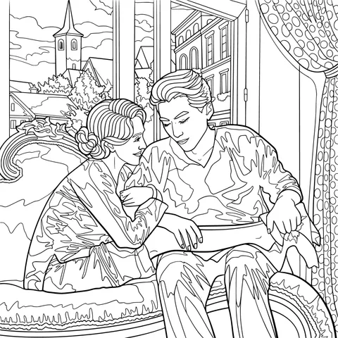 Intimate interaction between lovers