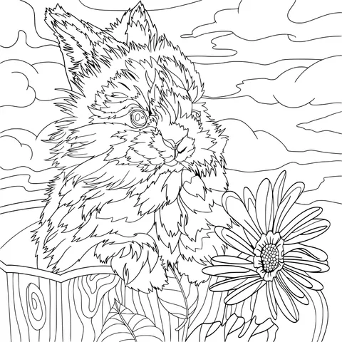 Little Rabbit in the Flower Bed