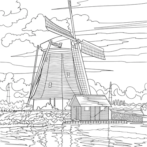 Windmill by the River