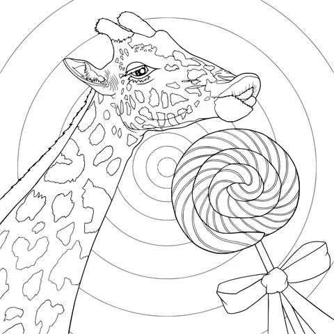 Giraffe and Lollipop
