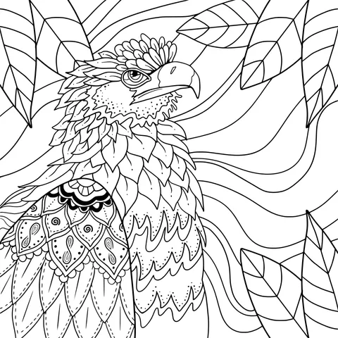 Colorful - feathered Eagle