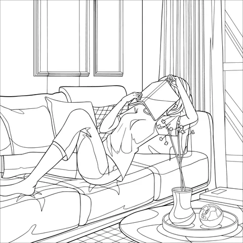 Cozy sofa time