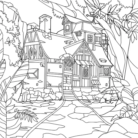 A Fantastic Cottage in the Forest