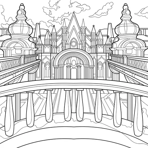 Dreamy Castle Landscape