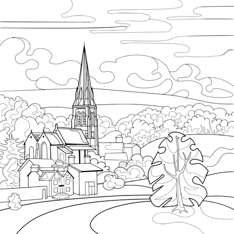 Rural Church Landscape