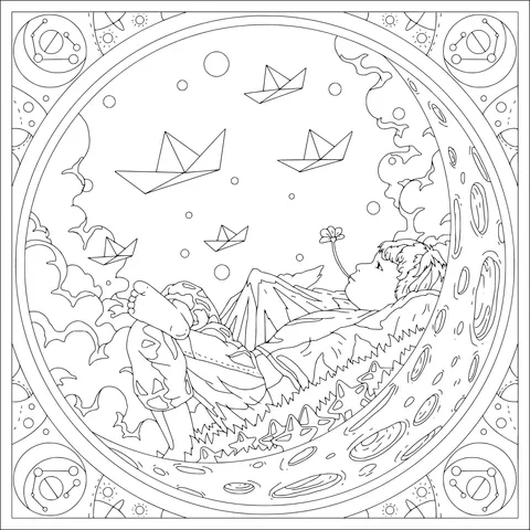 Dreamy Rest under the Moonlit Night