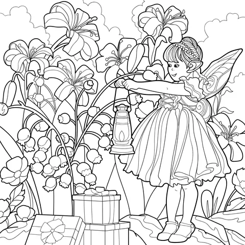 Fairy among the Flowers
