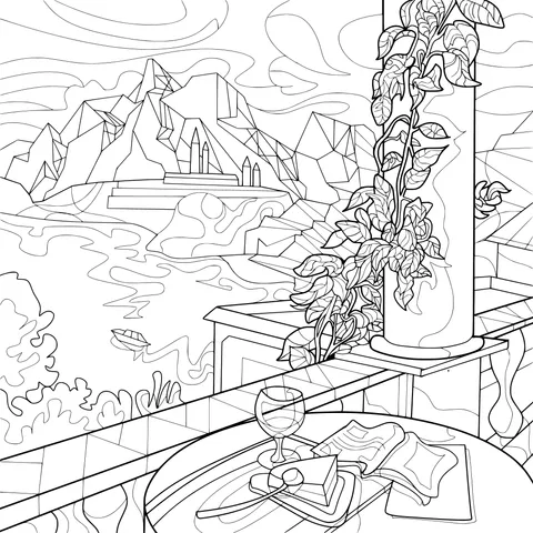 Leisure Time on the Balcony