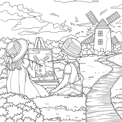 Painting Time in the Fields