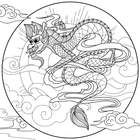 A Auspicious Dragon in the Clouds