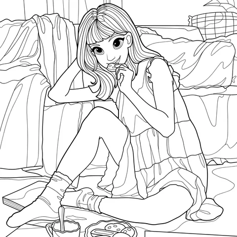 Cozy indoor leisure time