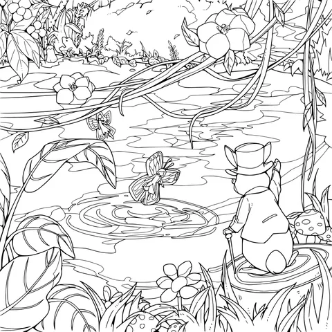 A Gentleman Mouse by the Forest Pond