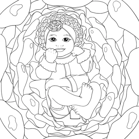 Baby in the Flower