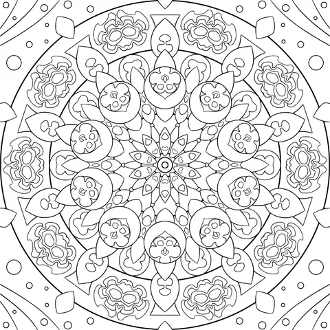 Gorgeous and Colorful Mandala Pattern