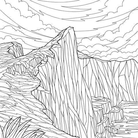 Mountain - Sea Cliff Scene