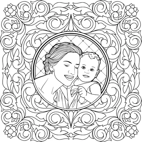 Warm Moment of Mother and Child