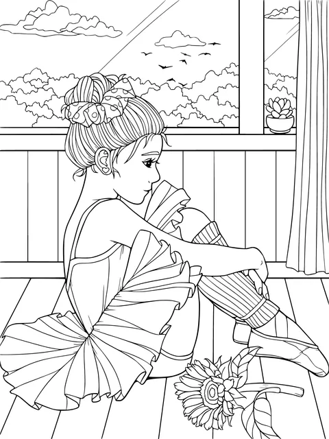 Pensive Ballet - girl
