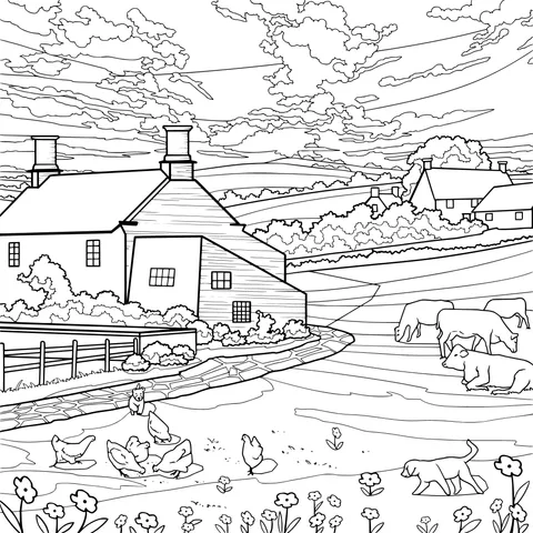 Peaceful Rural Scenery