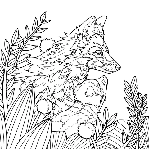 Fox in the Grass