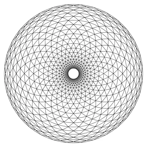 Colorful Geometric - Patterned Sphere