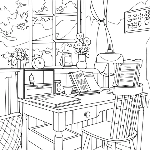 Cozy Desk Nook