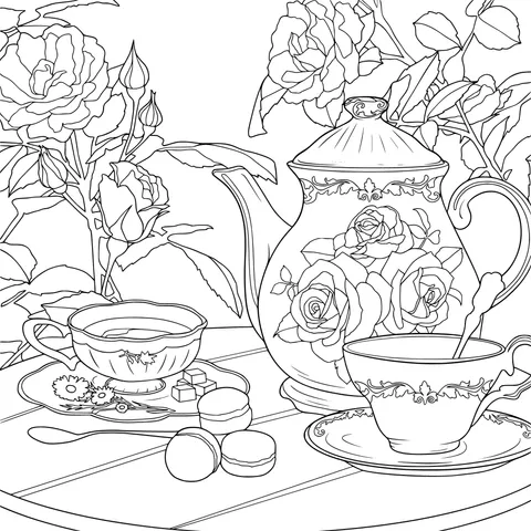 Rose - themed Afternoon Tea Time
