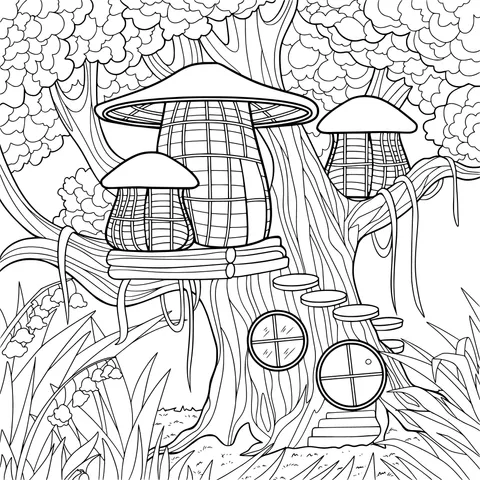 Fairy - tale Cottages in the Tree