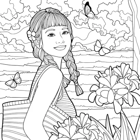 Girl in the Garden