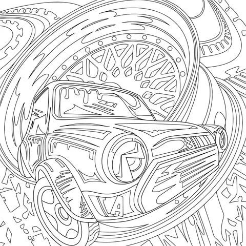 Vivid and Colorful Car Graffiti Art