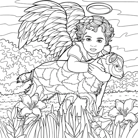 Angel and Lamb