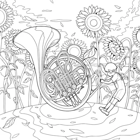 Teenager and French Horn