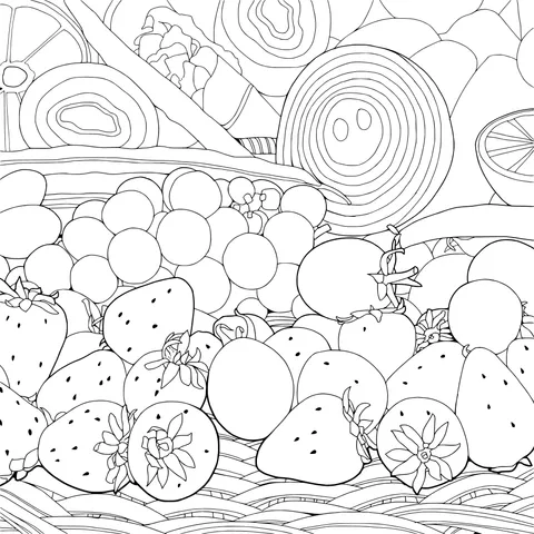 A Basket of Colorful Fruits and Vegetables