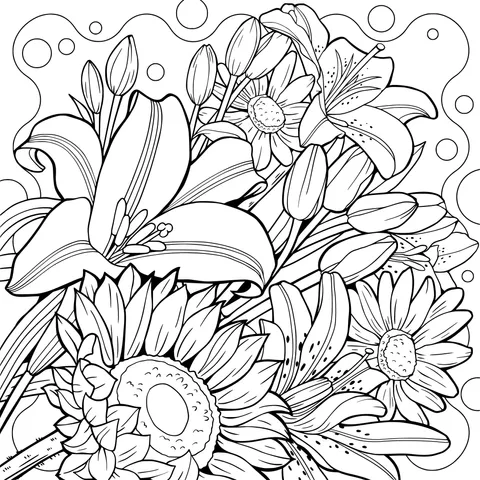 Colorful Flower Illustration
