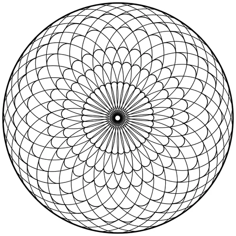 Colorful Circular Mandala Pattern