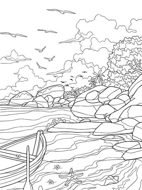 Peaceful Seaside Scenery