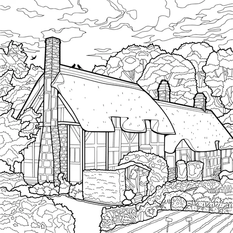 Rural Cottage in Autumn