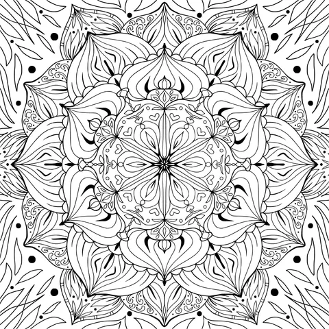 Gorgeous and Colorful Mandala Pattern